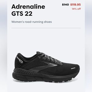 Women’s Brook’s Adrenaline GTS 22 Running Shoe Size 10